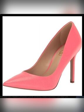Sam Edelman Hazel Coral Pink Pointed Toe Stiletto Pump Size 5